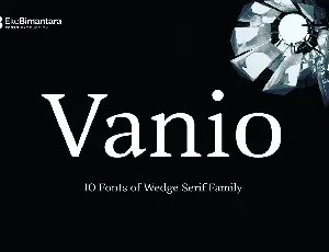 Vanio font