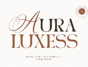Aura Luxess font