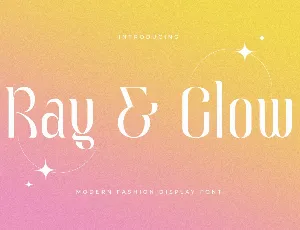 Ray And Glow font