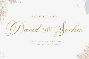 David And Sovhie Calligraphy font