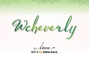 Wcheverly Script Free font