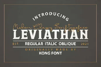 Leviathan font