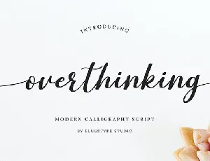 overthinking font