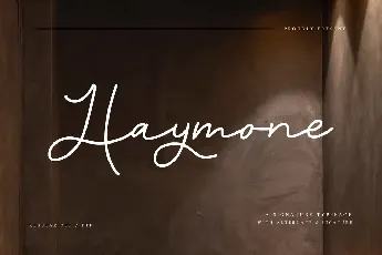 Haymone Free Trial font