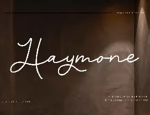 Haymone Free Trial font