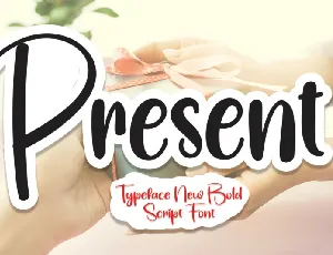 Present Script font