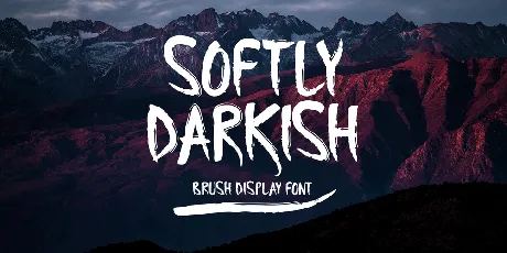 Softly Darkish font