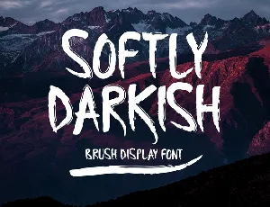 Softly Darkish font