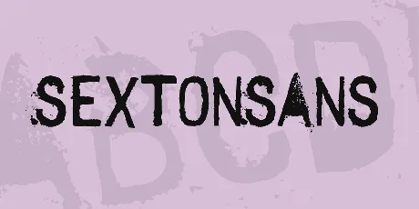 SextonSans font