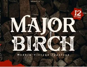 Major Birch font