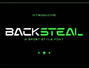 Backsteal font