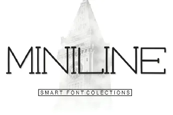 Miniline Display font