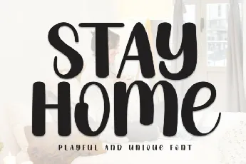 Stay Home Display font