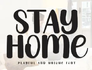 Stay Home Display font