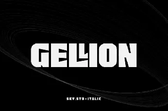 Gellion font