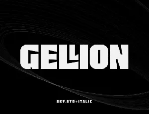 Gellion font