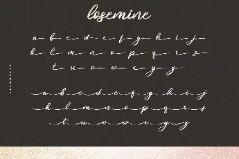 Losemine Demo font