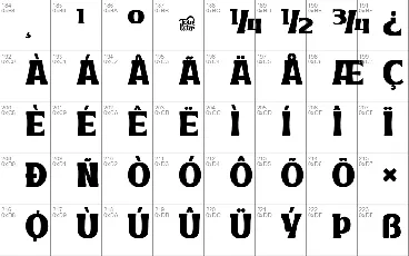 VAKOZITRIAL font