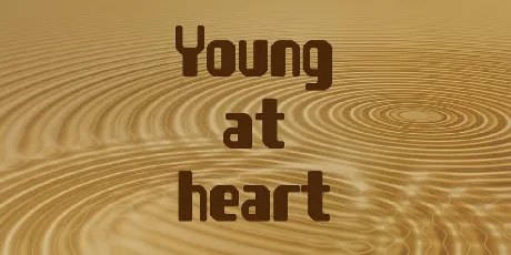 Young at heart font