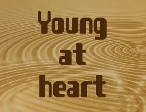 Young at heart font