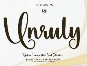 Unruly Script font