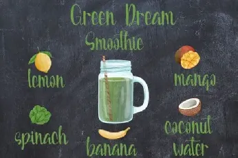 Smoothies Script font