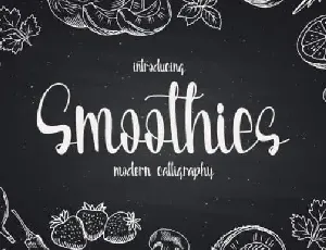 Smoothies Script font