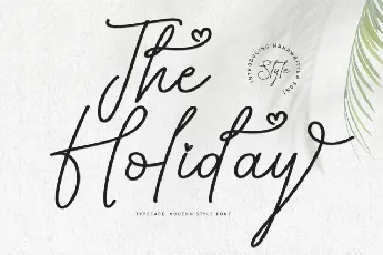 The Holiday font