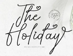 The Holiday font