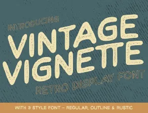 Vintage Vignette font