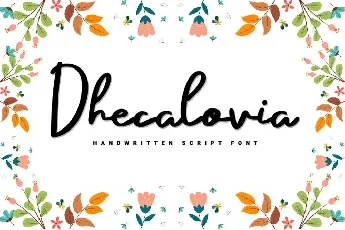 Dhecalovia font