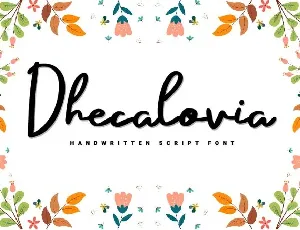 Dhecalovia font