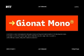 Gionat Mono font