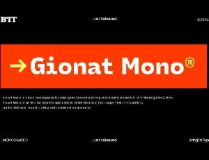 Gionat Mono font