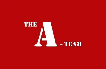 A Team font