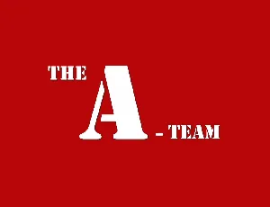 A Team font