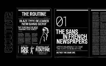 Routine Family font