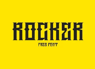 Rocker Typeface Free font