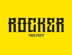 Rocker Typeface Free font