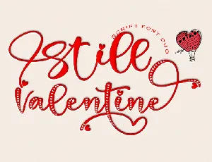 Still Valentine font