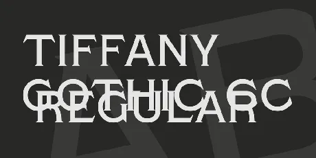 Tiffany Gothic CC font