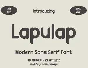 Lapulap font