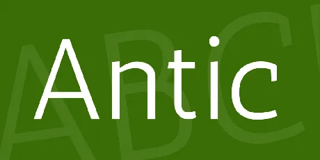 Antic font