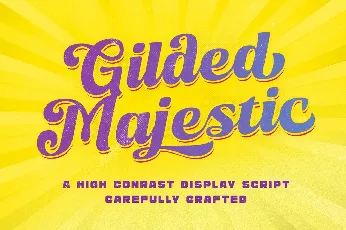 Gilded Majestic font