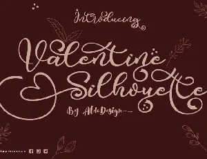 Valentine Silhouette font