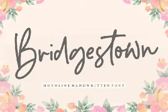 Bridgestown Monoline Handwritten font