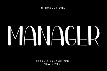 Manager Display font