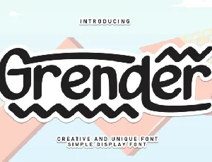 Grender Display font