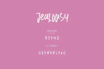 Jealousy Demo font