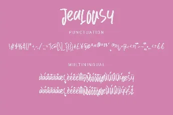 Jealousy Demo font